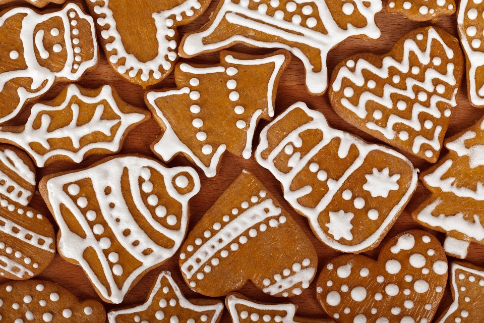 Christmas cookies cut out