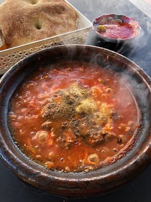 Mediterranean food tajine stew