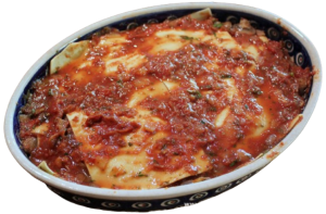 Moussaka dish bowl