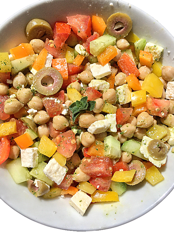 greek salad bowl