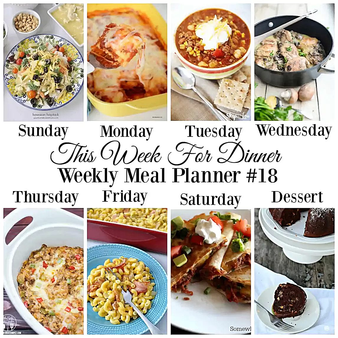 meal planner for cooks