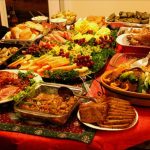 Christmas food table