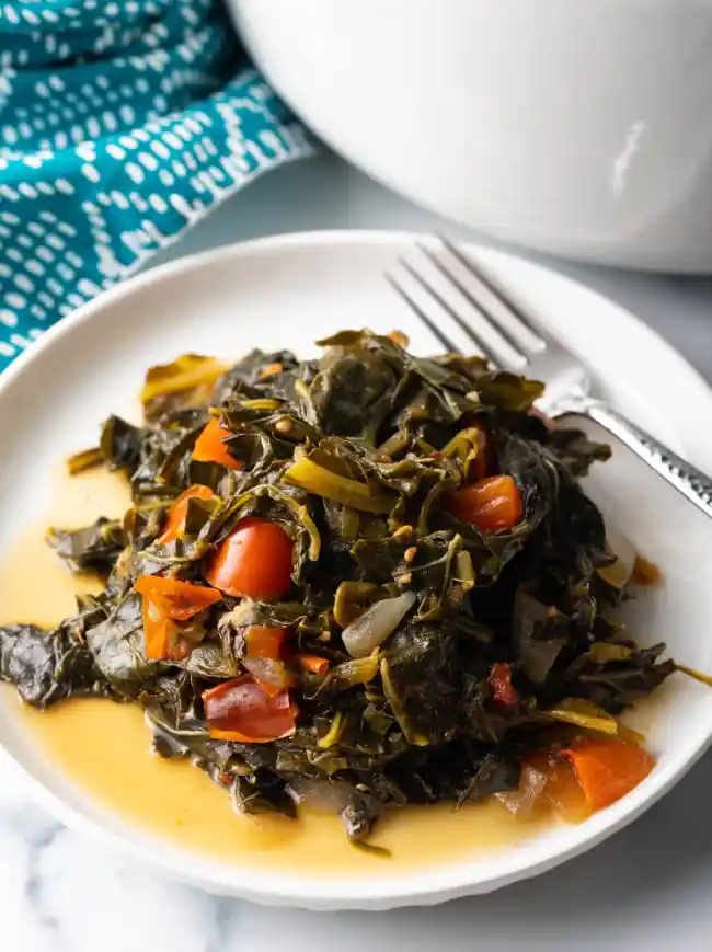 Callaloo serving plate