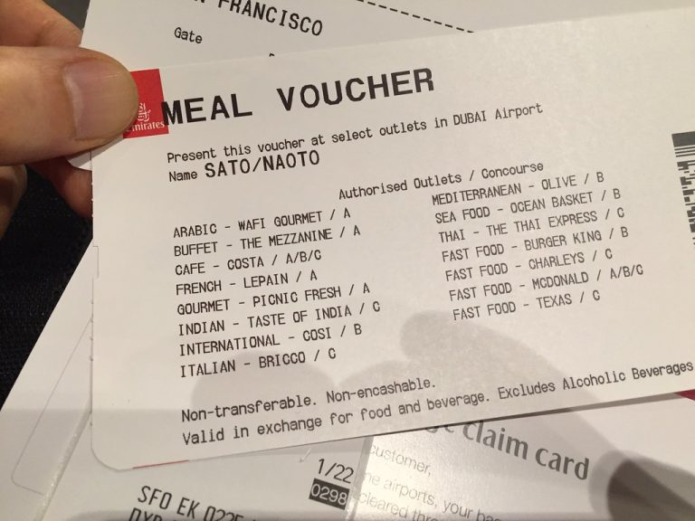 Printed Food Vouchers