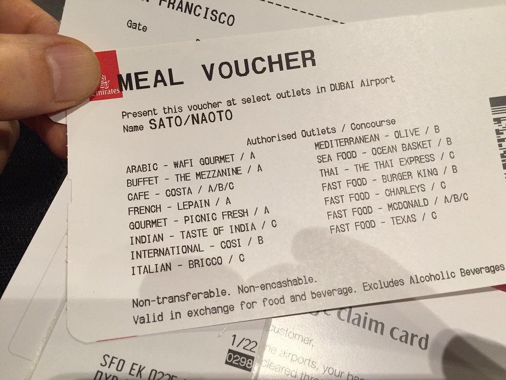 Printed Food Vouchers