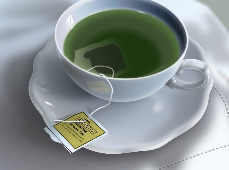 green tea cup