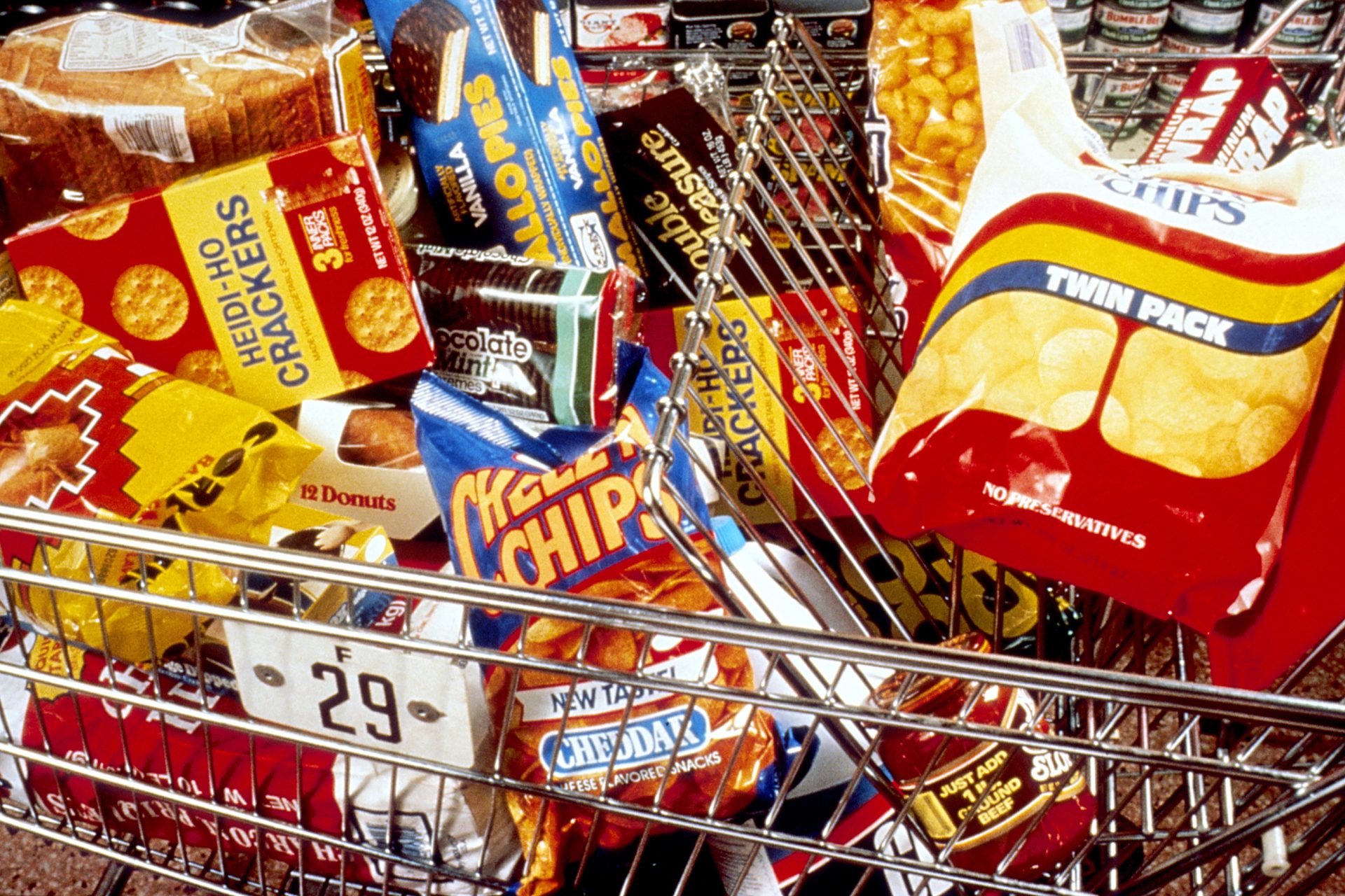 snacks in a cart