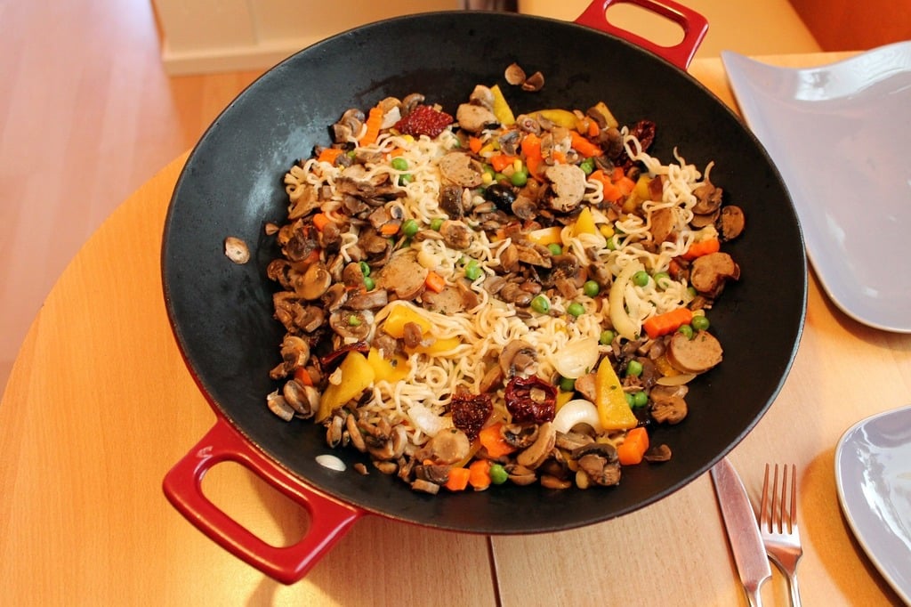 wok on table food recipes today