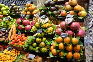 africa food market products on display