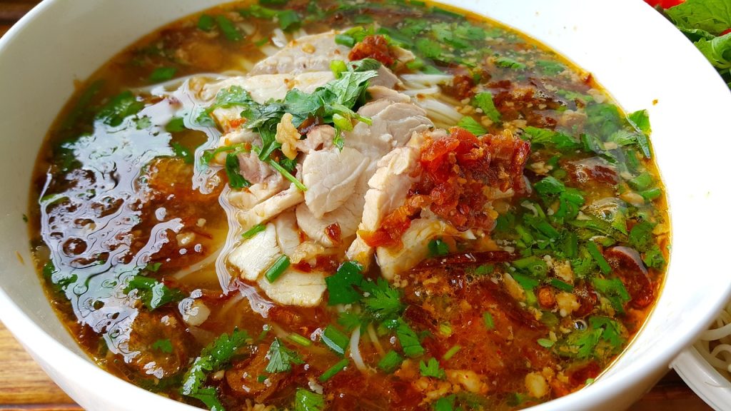 Asian soup in a bowl