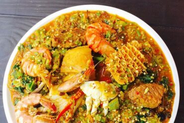 OKRO STEW WITH SEAFOOD