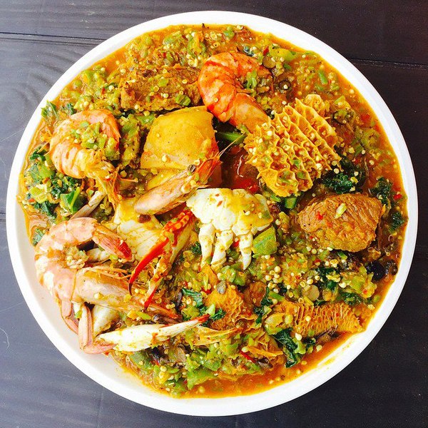 OKRO STEW WITH SEAFOOD