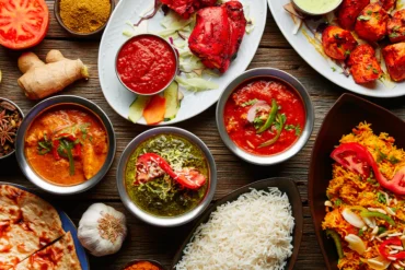 food displayed in bowls