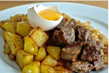 ground beef with potatoes meal