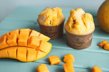 A collection of mango ice cream