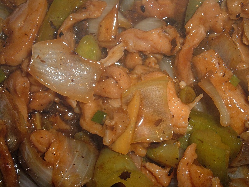 Black bean and chicken meal