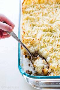 rice casserole on a table