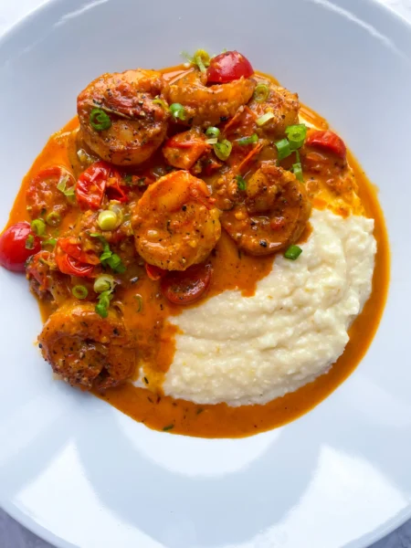A simple meal of rice and veggies