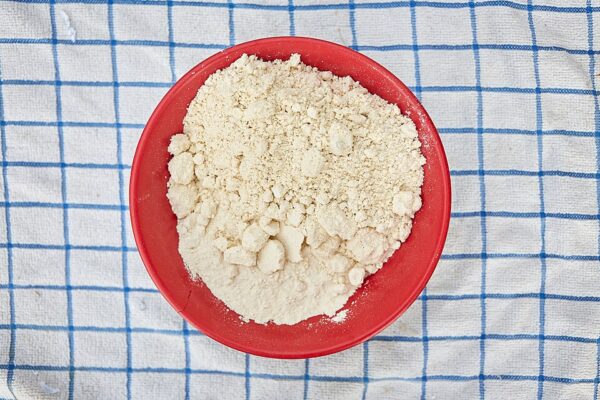 Corn flour in a dish