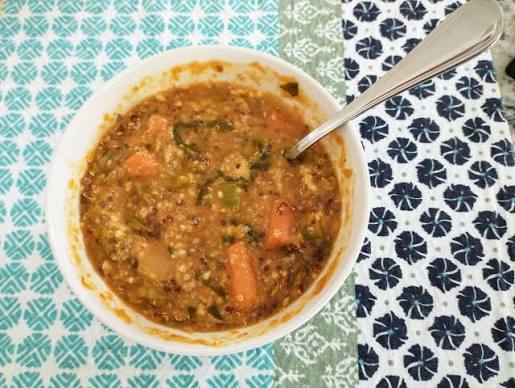 A serving of Lentil & Quinoa RTE Bowls