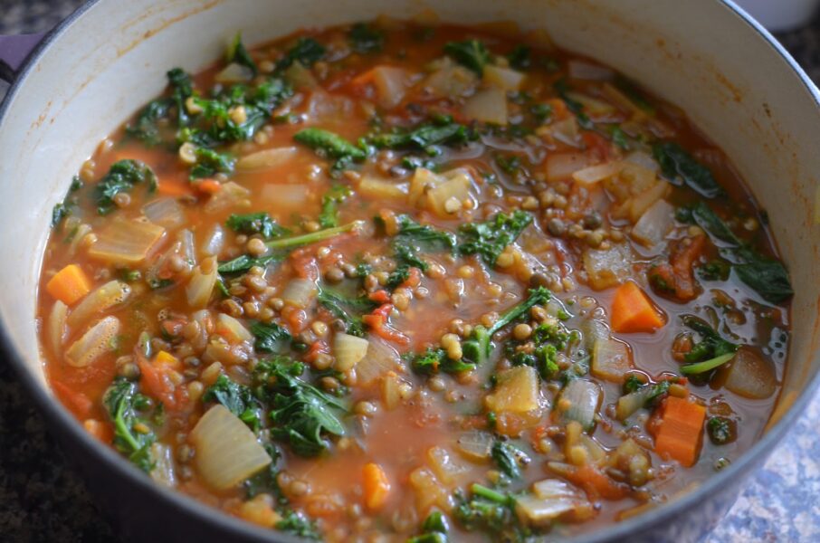 A bowl of Lentil Soup